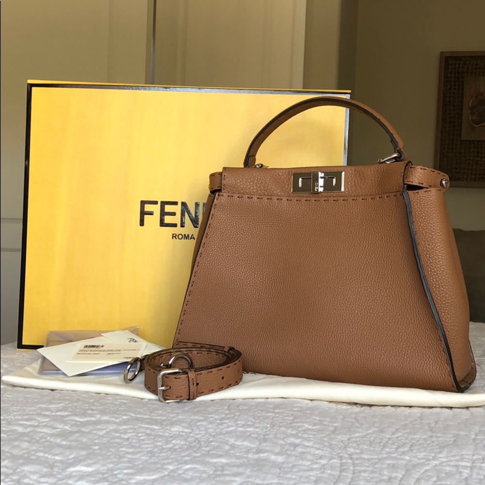 Fendi Tan Leather Handbag